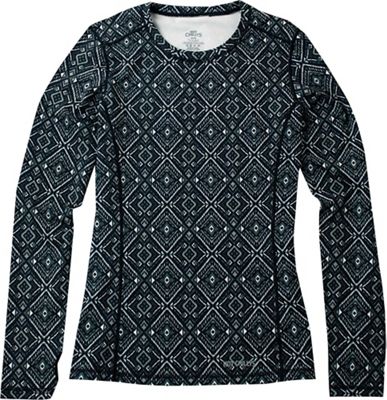 Hot Chillys Women's Micro-Elite Chamois Print Crew - Large - Winter Geo product image