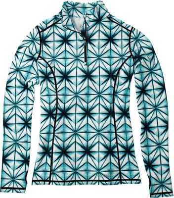 Hot Chillys Women's Micro-Elite Chamois Printed Zip T - Small - Tie Dye Geo product image