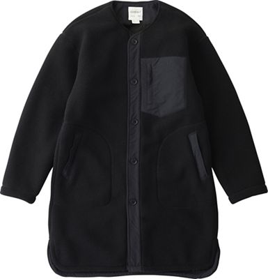 Gramicci Women's Boa Fleece Long Coat - Medium - Black product image