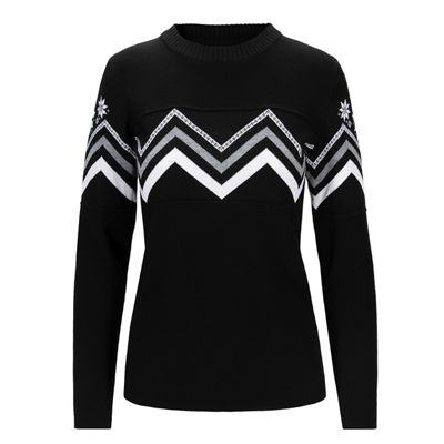 Dale Of Norway Women's Mount Shimer Sweater - Medium - Black / White / Smoke product image