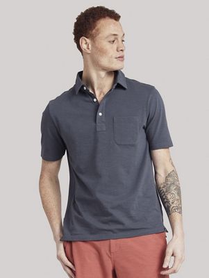 Faherty Men's Sunwashed Polo - Medium - Navy product image
