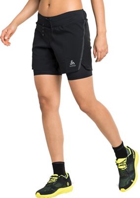 Odlo Women's Axalp Trail 2-In-1 6 Inch Short - Medium - Black product image
