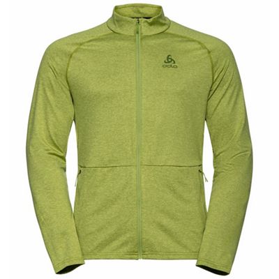 Odlo Men's Sesvenna Midlayer Full Zip Jacket - Large - Pepper Stem Melange product image