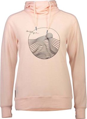 Mons Royale Women's Covert Lite Funnel Hoody - Large - Blush product image