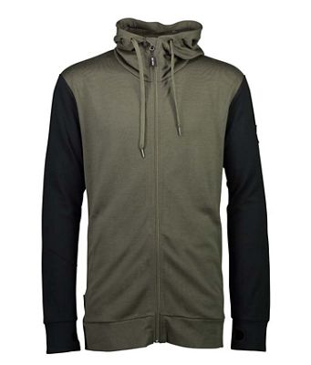 Mons Royale Men's Covert Mid-Hit Hoody - Small - Olive / Black product image