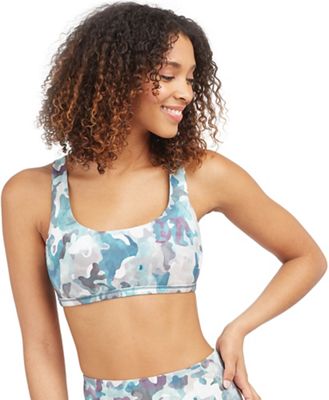 Spanx Women's Printed Low Impact Sports Bra - Medium - Painted Camo Pink Multi product image