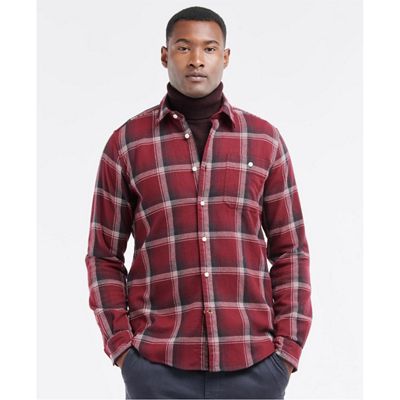 Barbour Men's Chester Tailored Shirt - XL - Merlot product image
