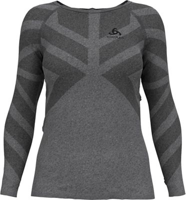 Odlo Women's Kinship Light BL Crew Neck LS Top - XL - Grey Melange product image
