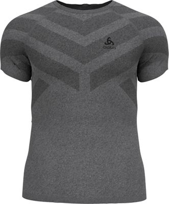 Odlo Men's Kinship Light BL Crew Neck SS Top - Large - Grey Melange product image