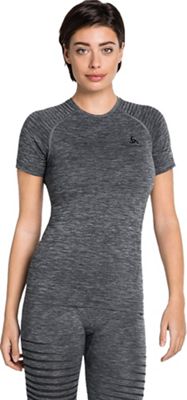 Odlo Women's Performance Light BL Crew Neck SS Top - Medium - Grey Melange product image
