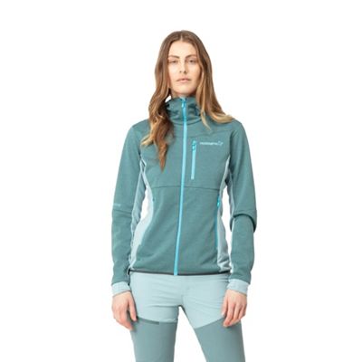 Norrona Women's Falketind Warm2 Octa Hood - Large - North Atlantic / Tourmaline product image