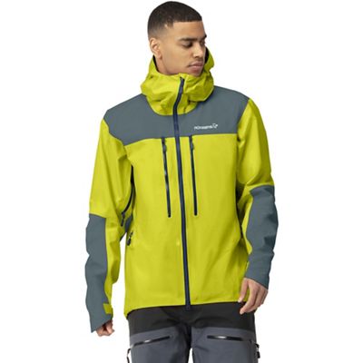 Norrona Men's Trollveggen GTX Pro Light Jacket - Large - Sulphur Spring / North Atlantic product image