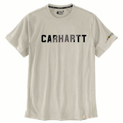 Carhartt Men's Force Relaxed Fit Midweight SS Block Logo Graphic T-Shi - Large Regular - Malt product image