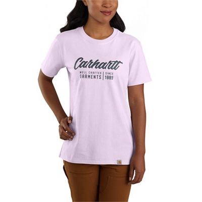 Carhartt Women's Loose Fit Heavyweight SS Crafted Graphic T-Shirt - Small - Amethyst Fog product image