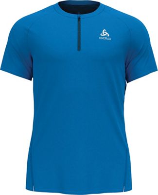 Odlo Men's Axalp Trail 1/2 Zip SS T-Shirt - XL - Indigo Bunting / Blue Wing Teal product image