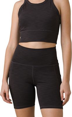 Prana Women's Becksa 7 Inch Short - Large - Black Heather product image