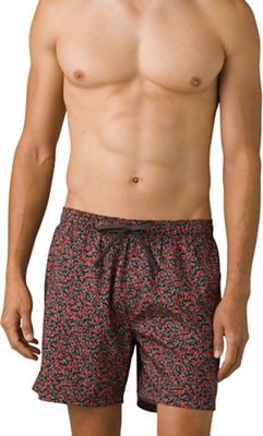 Prana Men's Bowie E-Waist 6 Inch Short - Medium - Black Floral product image