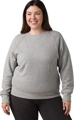 Prana Women's Cozy Up Sweatshirt- Plus - 1X - Heather Grey product image