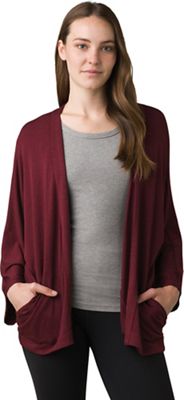 Prana Women's Foundation Seabrook Wrap - XS - Maroon Heather product image