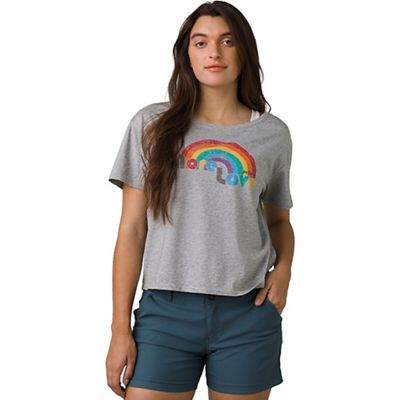 Prana Women's Organic Graphic Tee - Large - Heather Grey More Love product image