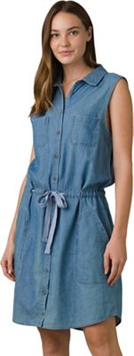 Prana Women's Sunrise Peak Dress - Medium - Washed Blue product image