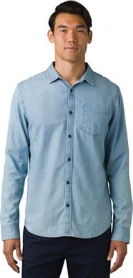 Prana Men's Upper Avenue Shirt - XL - Washed Blue product image