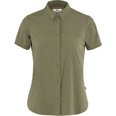 Fjallraven Women's High Coast Lite SS Shirt - Large - Green product image