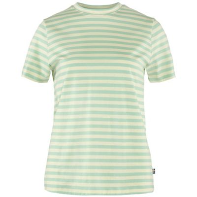 Fjallraven Women's Striped T-Shirt - Small - Sky / Chalk White product image