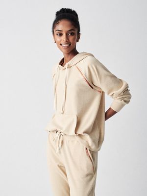 Faherty Women's Emb Legend Hoodie - Large - Oatmeal / Multi product image