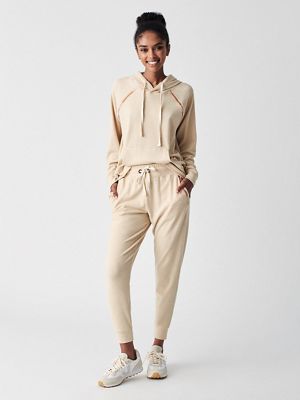 Faherty Women's Emb Legend Jogger - Large - Oatmeal / Multi product image
