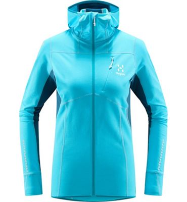 Haglofs Women's L.I.M Mid Comp Hoodie - Large - Maui Blue / Dark Ocean product image