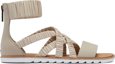 Sorel Women's Ella II Ankle Strap Sandal - 8 - Soft Taupe / White product image
