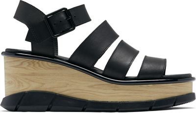 SOREL Joanie III Ankle Strap Wedge Platform Sandal in Black Black at Nordstrom, Size 7