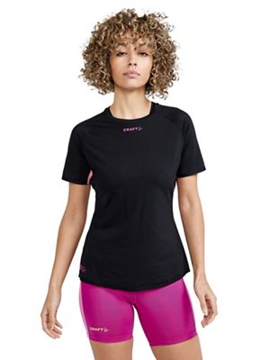 Craft Sportswear Women's CTM Distance Warp Mesh SS Tee - Medium - Black product image