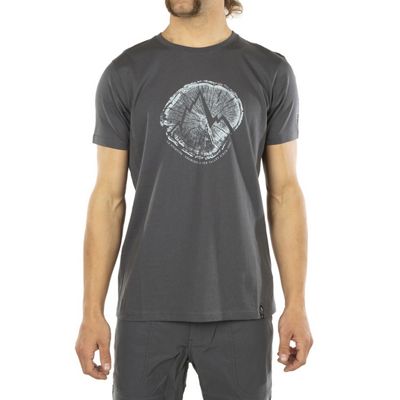 La Sportiva Men's Cross Section T-Shirt - Small - Carbon / Cloud product image