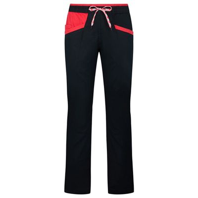 La Sportiva Women's Temple Pant - Large - Black / Hibiscus product image