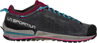 La Sportiva Women's TX2 Evo Leather Shoe - 40 - Carbon / Red Plum product image