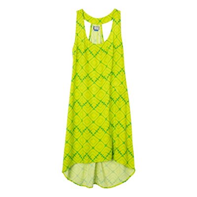 KAVU Women's Jocelyn Dress - Large - Lime Tri Dye product image