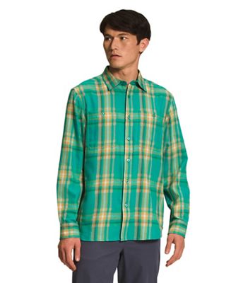 The North Face Men's Arroyo Lightweight Flannel Shirt - Medium - Porcelain Green Medium Bold Shadow Plaid product image