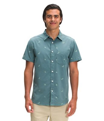 The North Face Men's Baytrail Jacquard SS Shirt - Small - Goblin Blue Trout Jacquard product image