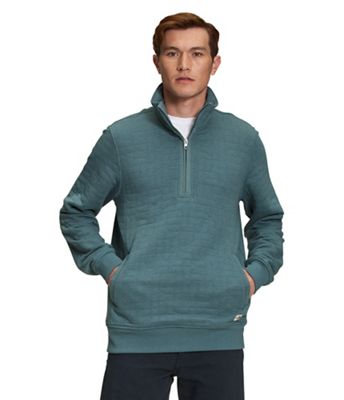 The North Face Men's Long Peak Quilted 1/2 Zip Jacket - Small - Goblin Blue Heather product image
