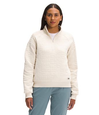 The North Face Women's Longs Peak Quilted 1/4 Zip Jacket - XS - Gardenia White Heather