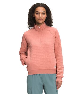 The North Face Women's Longs Peak Quilted 1/4 Zip Jacket - Medium - Rose Dawn White Heather product image