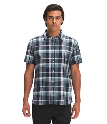 The North Face Men's Loghill SS Shirt - Large - Aviator Navy Medium Half Dome Plaid product image