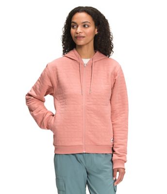 The North Face Women's Longs Peak Quilted Full Zip Hoodie - Medium - Rose Dawn White Heather product image