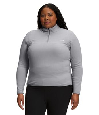 The North Face Women's Plus Tka Glacier 1/4 Zip Jacket - 2X - Mid Grey product image