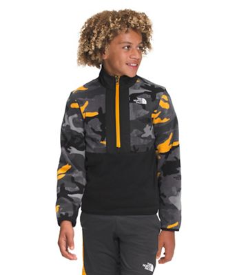 The North Face Youth Printed Glacier 1/4 Zip Jacket - Small - Summit Gold TNF Camo Print product image