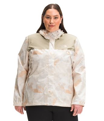 The North Face Women's Printed Plus Antora Jacket - 1X - Gravel / Apricot Ice Canyon Camo Print product image