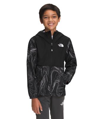 The North Face Boys' Printed Zipline Rain Jacket - Small - TNF Black Topographic Map Print product image