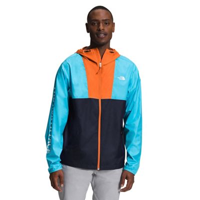 The North Face Men's Sleeve Graphic Cyclone Hoodie - Large - Apricot Orange / Norse Blue / Aviator Navy product image